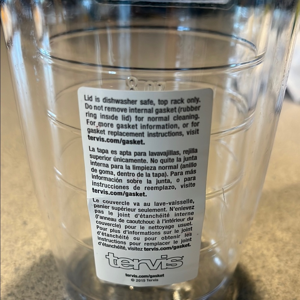 Tervis Clear Tumbler with Green and Gold Emblem Shorewood Pro Shop - Picture 3 of 7
